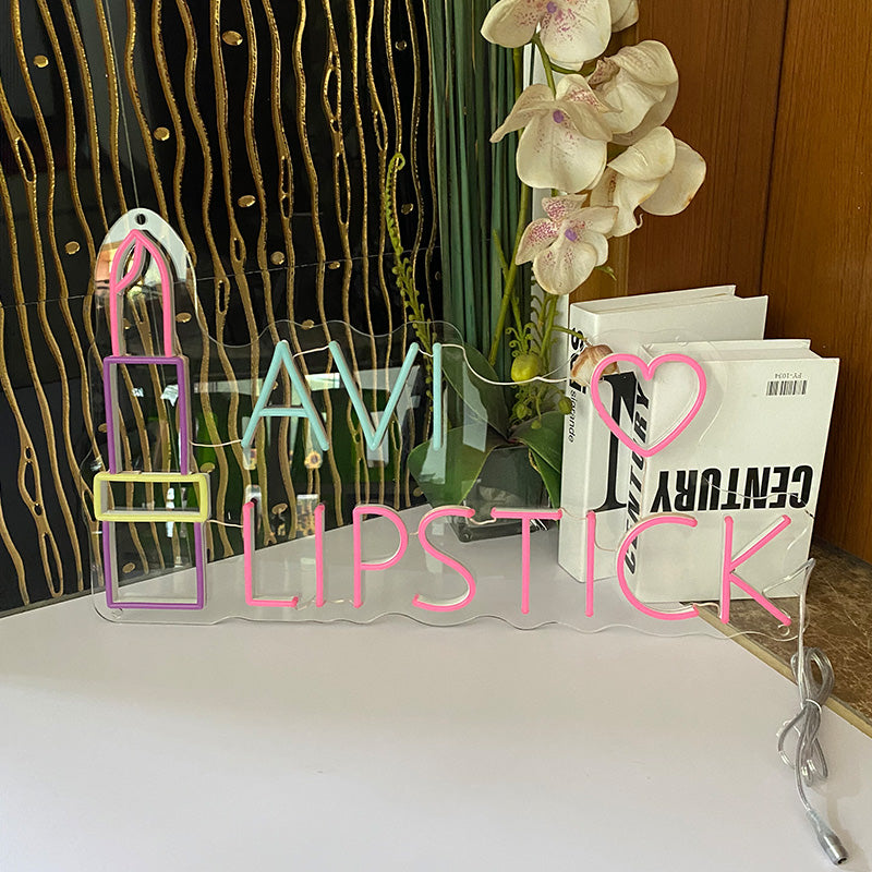 Custom Lipstick Neon Sign