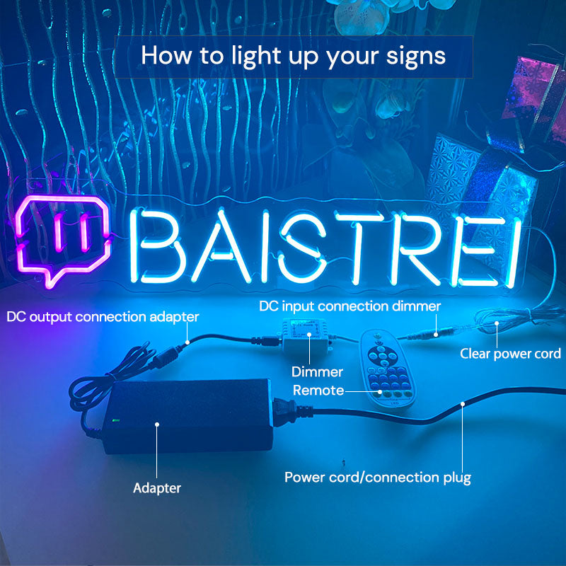 Custom Gamer Username LED Neon Sign