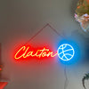 Basketball Name Neon Art for Kid's Room