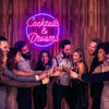 Cocktails & Dreams LED neon sign