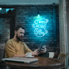 I need more coffee neon art