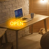 Freestanding OPEN neon sign