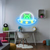 Alien Spaceship Neon light