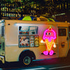 UV ice cream model neon