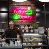 Hot Coffee Donuts Neon Sign