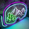 Ski Goggles Neon Sign