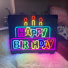 Colourful Happy Birthday Neon