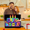 Colourful Happy Birthday Neon