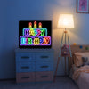 Colourful Happy Birthday Neon