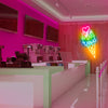 Melting Ice Cream Cone Neon