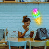 Melting Ice Cream Cone Neon