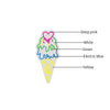 Melting Ice Cream Cone Neon