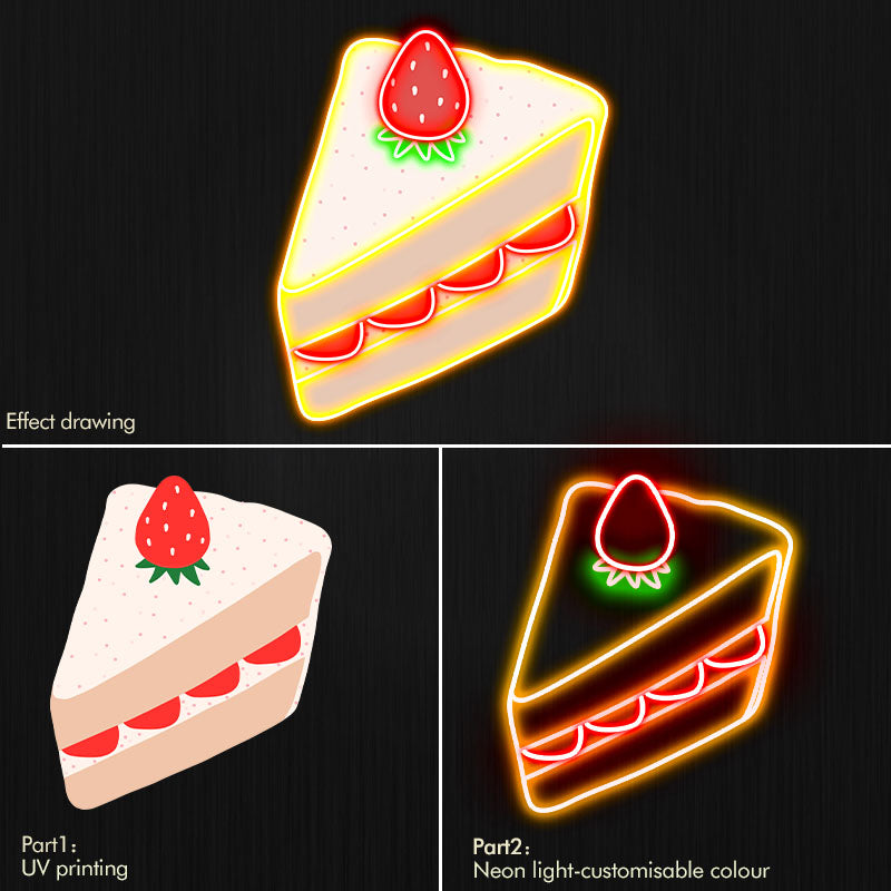 Cake neon lights