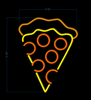 Pizza Model Led Neon Light For Pizzeria