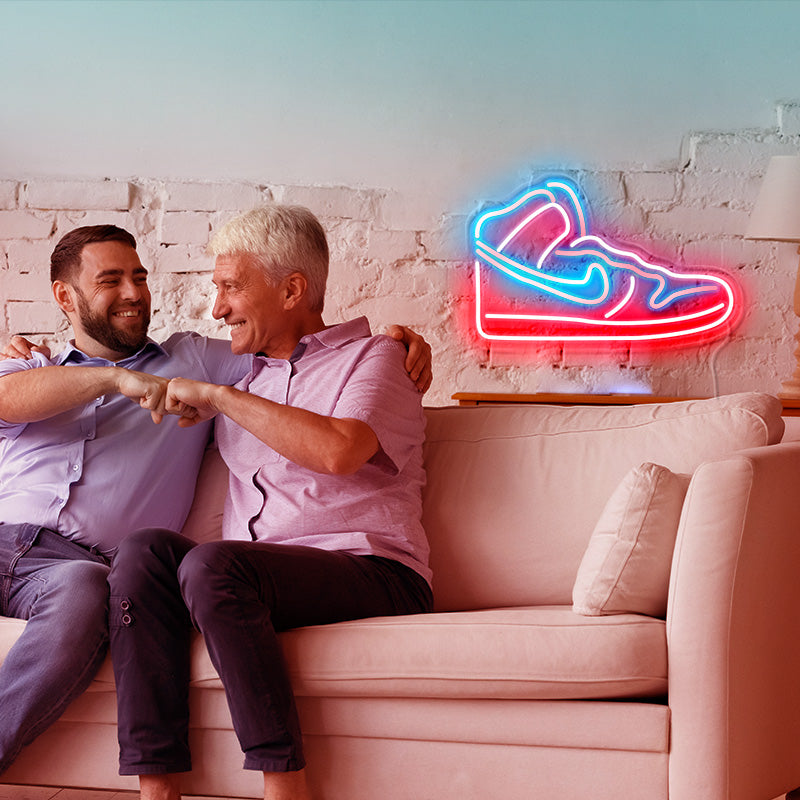 personalized glow shoe neon light