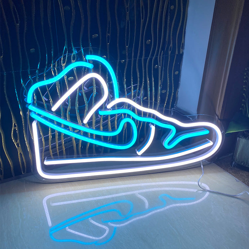 personalized glow shoe neon light