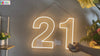 21st Birthday Party Neon Sign