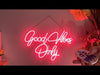 Good vibes only neon sign