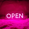 Freestanding OPEN neon sign