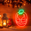 Cute halloween pumpkin neon art - neonpartys