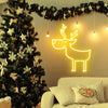 Yellow Small Reindeer Neon