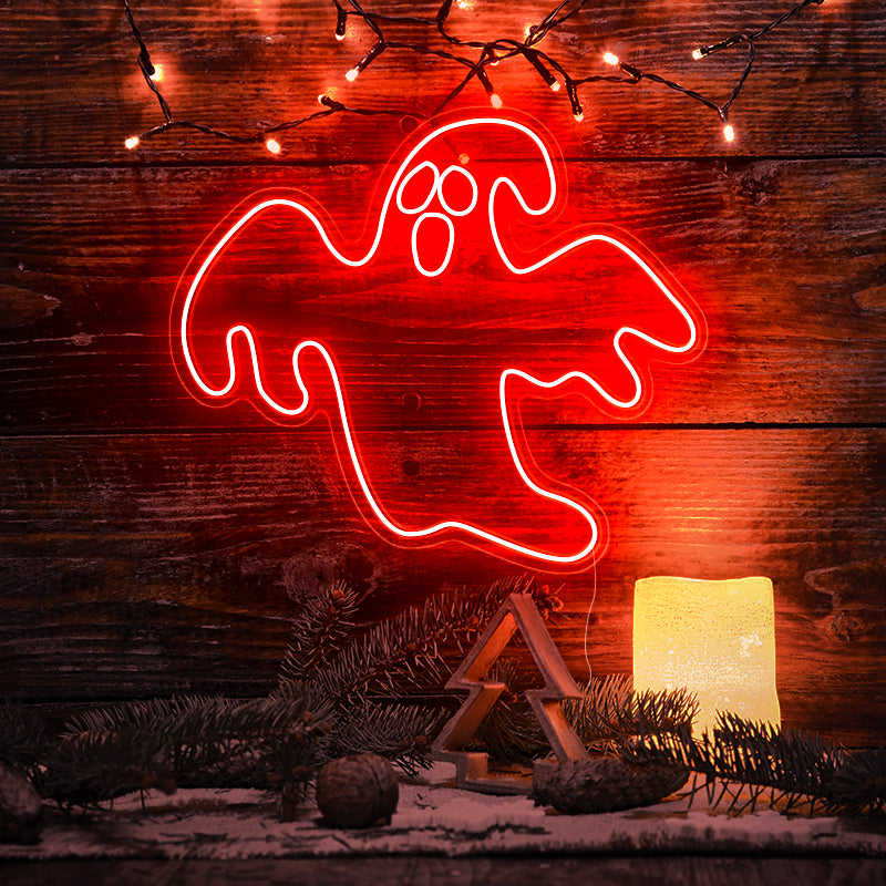 Halloween horrible ghost neon light - neonpartys