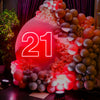 21st Birthday Party Neon Sign