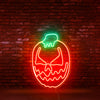 Cute halloween pumpkin neon art - neonpartys