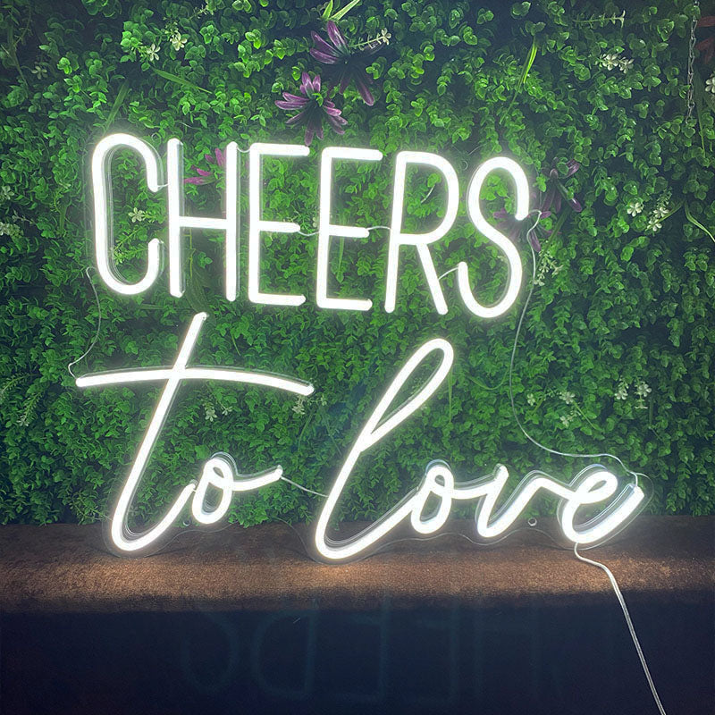 Cheers to Love Bridal Shower Neon Light