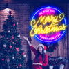 Merry Christmas & Happy New Year Neon