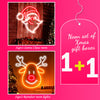 Santa Claus & Cute Reindeer Xmas gift boxes