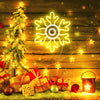Creative Xmas Outdoor Lights Snowflakes Neon Light Store Decorates