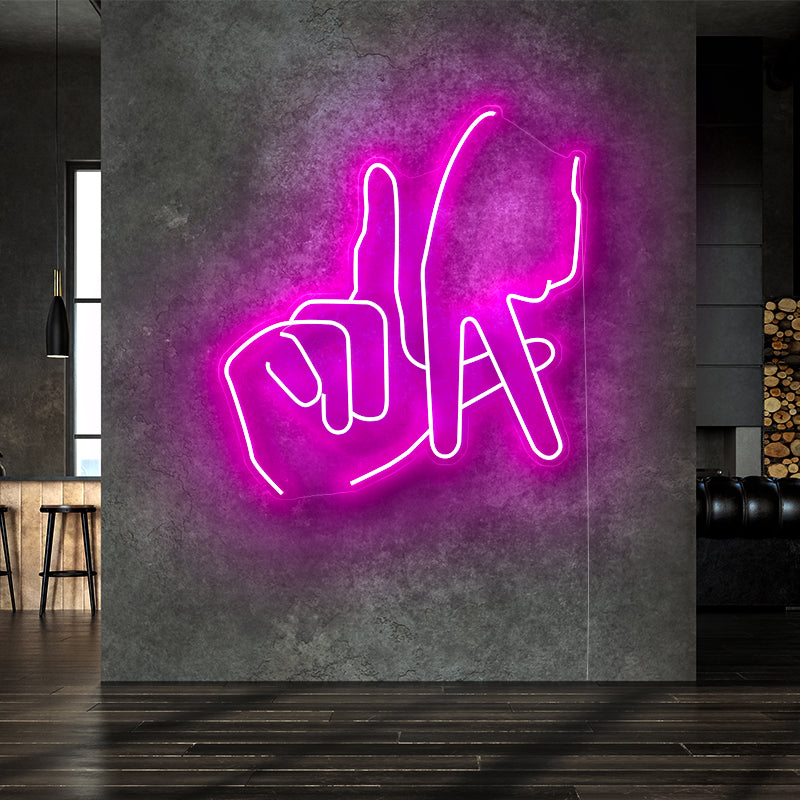 Personality finger neon - neonpartys
