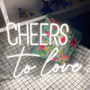 Cheers to Love Bridal Shower Neon Light