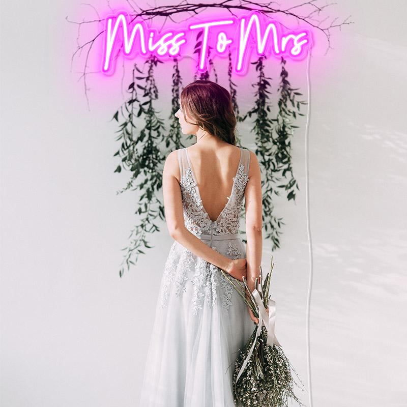 Miss To Mrs neon lights - neonpartys