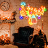 Multicolor reindeer neon