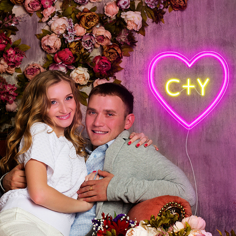 Personalised Heart Neon Light