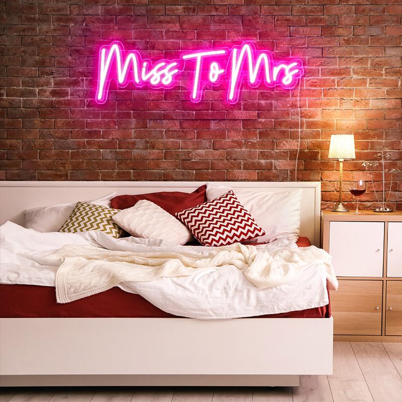Miss To Mrs neon lights - neonpartys
