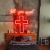 Catholic Cross Neon Sign