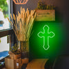Personalized Neon Christian Cross