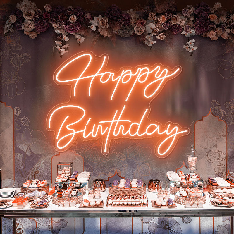 Happy Birthday neon Sign - neonpartys