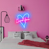 Love you heart rainbow neon sign