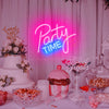 Party Time Neon Wall Art