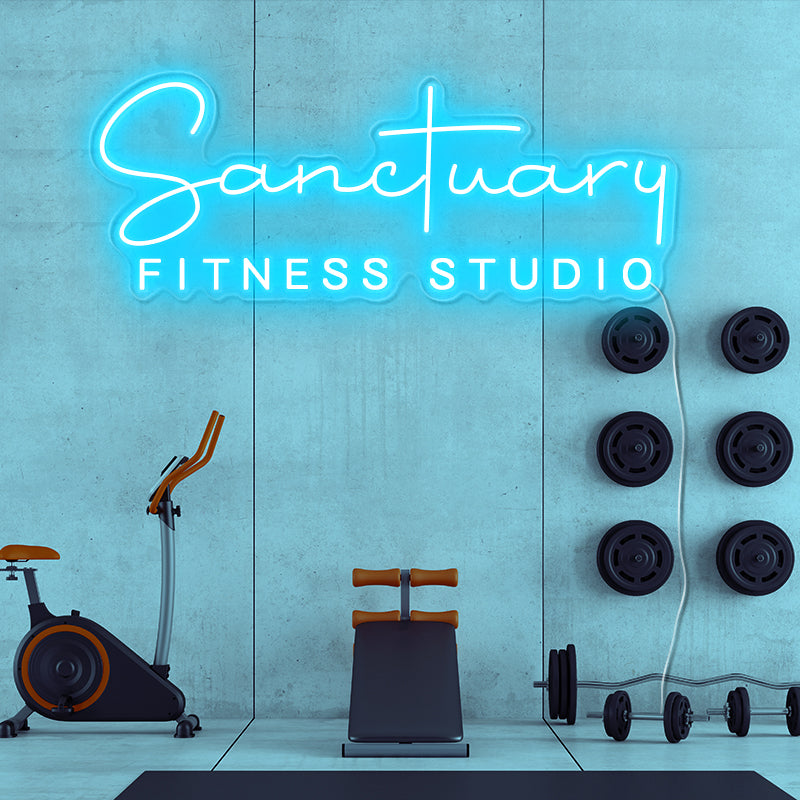 Health club neon lights