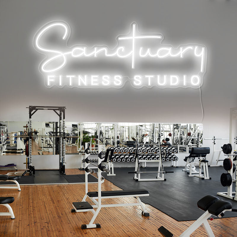 Health club neon lights