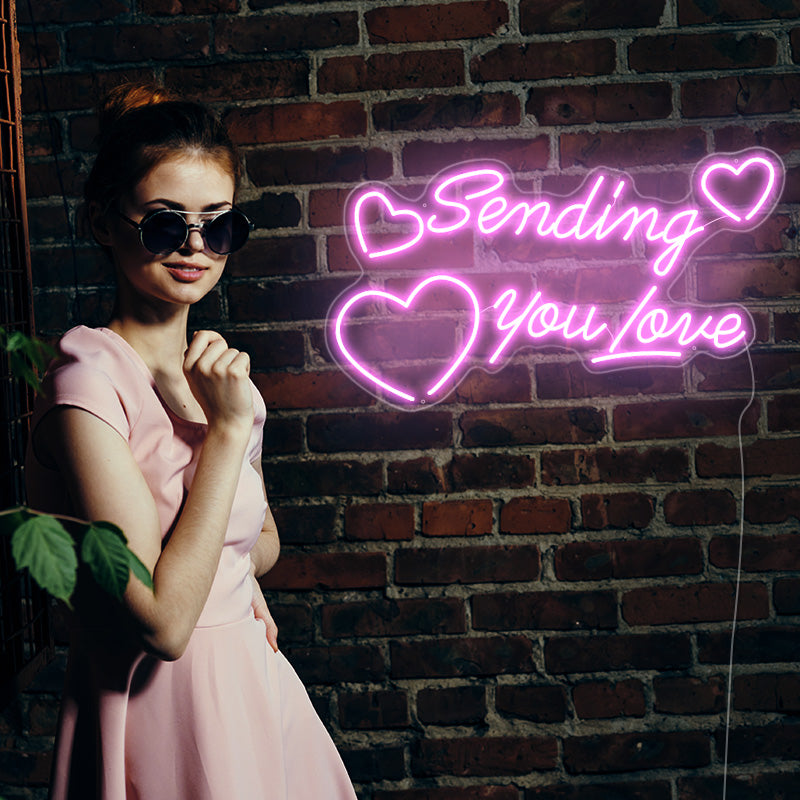 sending you love neon signs - neonpartys