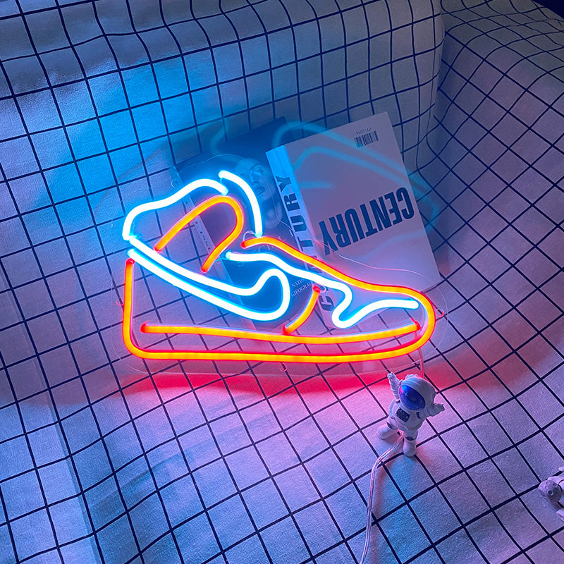 personalized glow shoe neon light