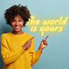 The world is yours neon sign - neonpartys