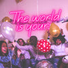 The world is yours neon sign - neonpartys