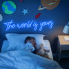 The world is yours neon sign - neonpartys